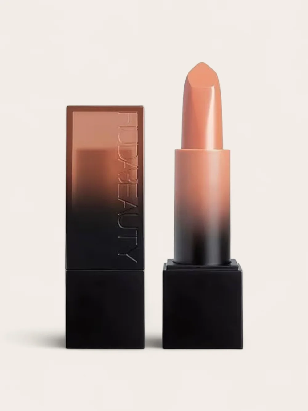 HUDA BEAUTY Bossy Browns Power Bullet Cream Glow Lipstick - Fajah